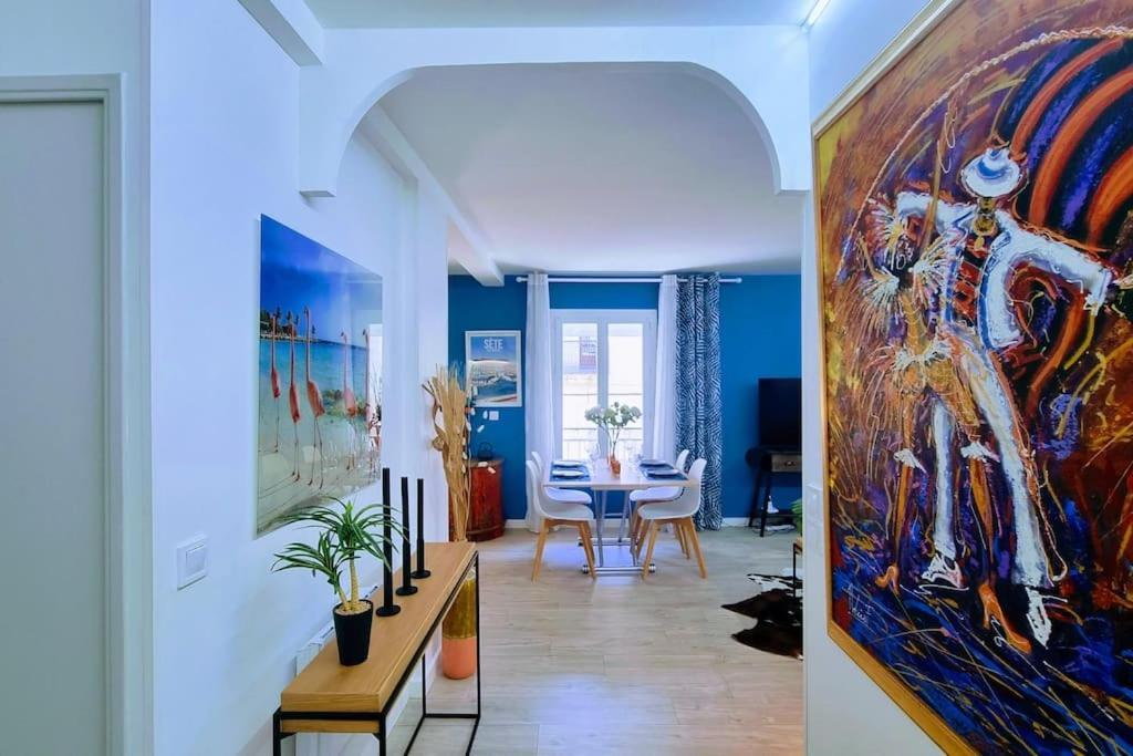 Appartement Le Clavel Superbe Deco, Centre Historique, Climatise, Parking A Proximite à Sète Extérieur photo