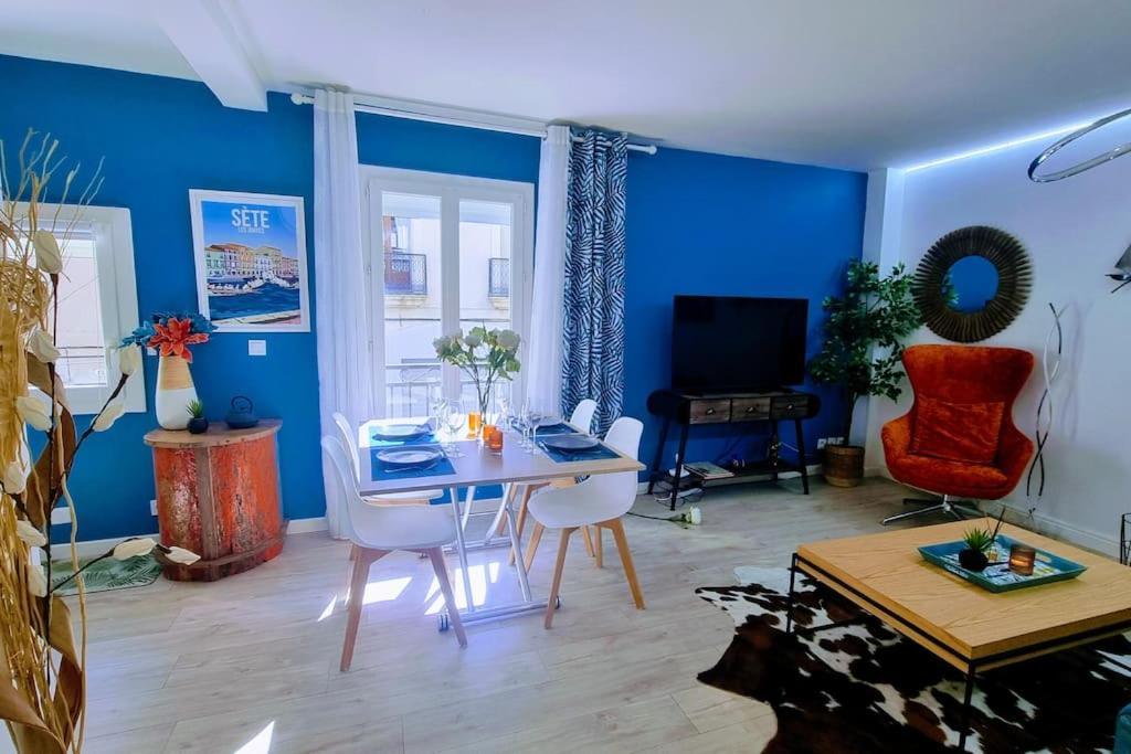 Appartement Le Clavel Superbe Deco, Centre Historique, Climatise, Parking A Proximite à Sète Extérieur photo